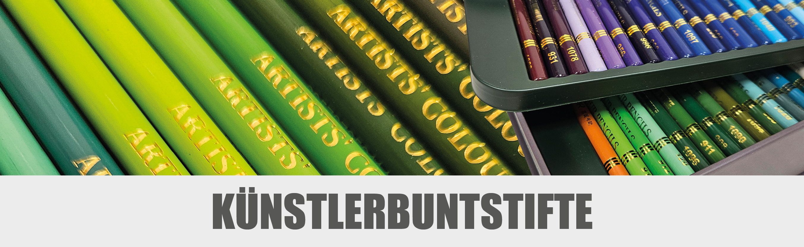 Banner Künstlerbuntstifte