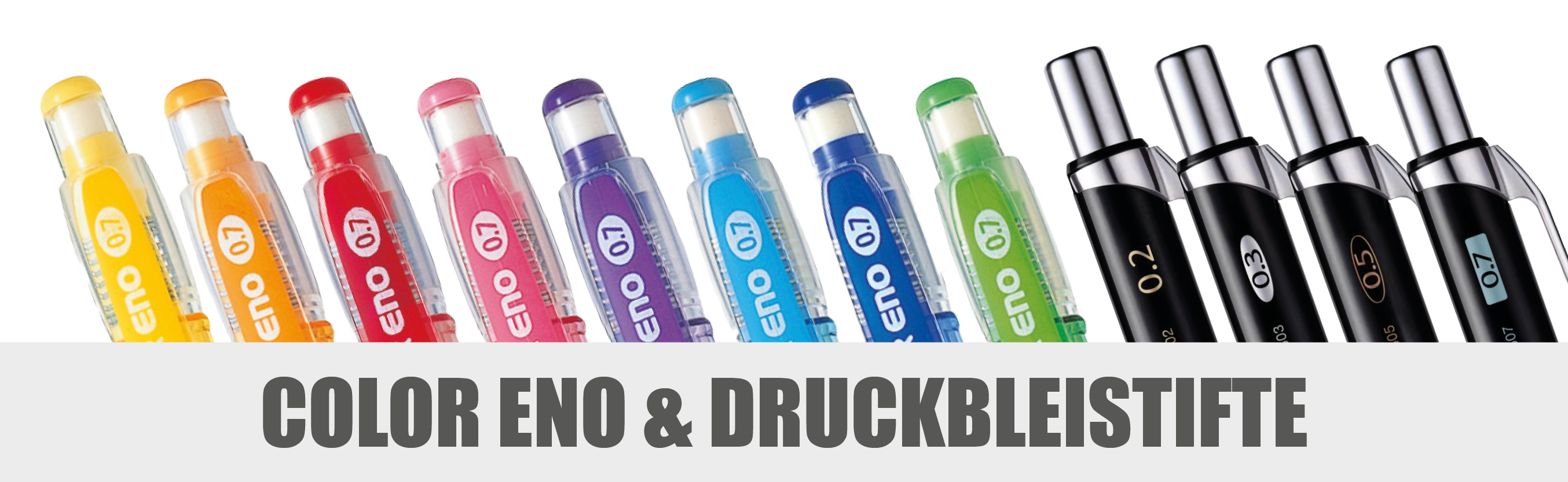 Color Eno und Druckbleistifte