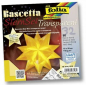 Preview: Folia Transparentpapier-Faltblätter "Bascetta-Stern", gelb, 15 x 15 cm, 32 Blatt