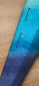 Preview: Schultüte 80 cm ECKIG, blauer Farbverlauf, blaue Schnüre – Tüll und Band frei wählbar