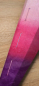 Preview: Schultüte 80 cm ECKIG, pink-lila Farbverlauf, lila Schnüre – Tüll und Band frei wählbar