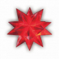 Preview: Folia Transparentpapier-Faltblätter "Bascetta-Stern", rot, 15 x 15 cm, 32 Blatt