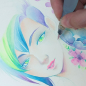 Preview: Sakura Koi Aquarell Pocket Field mit 12 Neon und Metallicfarben