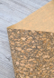 Preview: Korkstoff - braun goldfarbig Glitzer 50x68cm