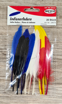 Indianerfedern, 14cm, 20 Stück