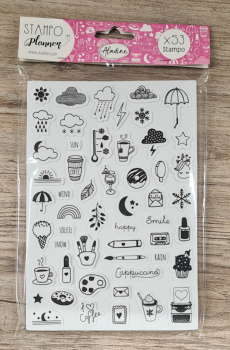 Stampo Planner, Girly, 15 x 24 x 1,1 cm, 53- teilig