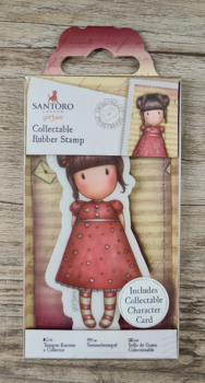 SANTORO Gorjuss Girl, Mini Rubber Stamp, Nr.54, " Sweetheart"