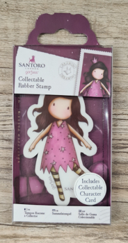 SANTORO Gorjuss Girl, Mini Rubber Stamp, Nr.48, "Dreaming"