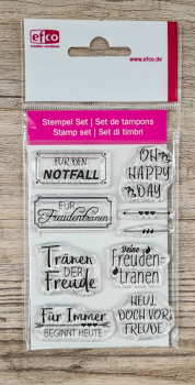 Stempel Clear, Freudentränen, A7 / 74 x 105 mm, 9 - teilig, transparent