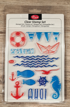 Clear stamps Silikonstempel Ahoi 14 x 18 cm