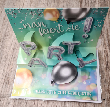 Pop-Up-Karte - "Geburtstage zählt man nicht" (KE)