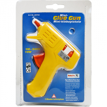 Mini-Heißklebepistole, für Klebesticks Ø 7 mm (gelb)