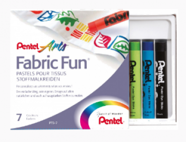 Pentel Fabric Fun - Stoffmalkreiden (7 Stück)