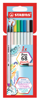 STABILO Pen 68 brush (8er Set)