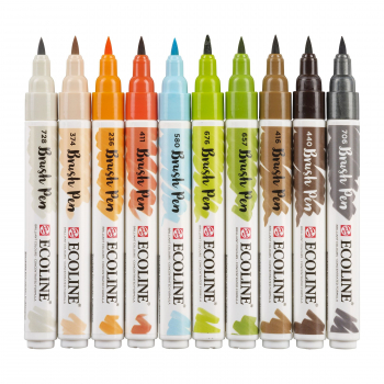 ECOLINE Brushpen - 10er Set - Architekt