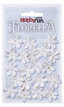 HobbyFun - FLORELLA Blüten 2cm (verschiedene Farben)