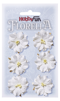 HobbyFun - FLORELLA Blüten 3,5cm (verschiedene Farben)