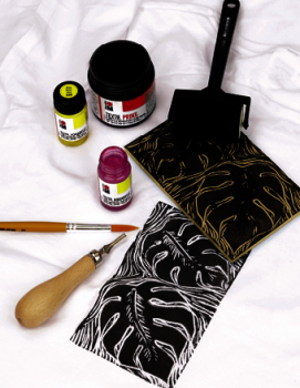 Marabu Textil Soft Linol Print & Colouring Set