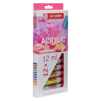 Acrylfarbe 12er Set, Mehrfarbig