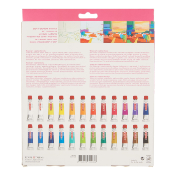 Acrylfarbe 24er Set, Mehrfarbig