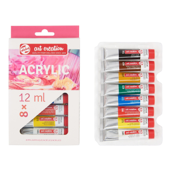 Acrylfarbe 8er Set, Mehrfarbig