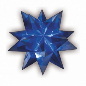 Folia Transparentpapier-Faltblätter "Bascetta-Stern", blau, 20 x 20 cm, 32 Blatt