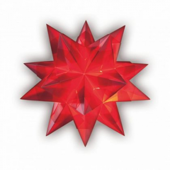 Folia Transparentpapier-Faltblätter "Bascetta-Stern", rot, 15 x 15 cm, 32 Blatt