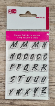 Stempel Clear, Alphabet Groß¸buchstaben M-Z, A7 / 74 x 105 mm, 27 - teilig, transparent