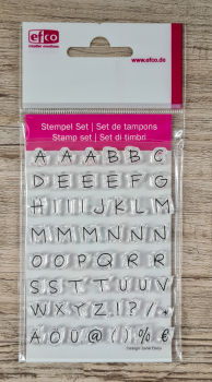 Stempel Clear, Alphabet Groß¸buchstaben, A7 / 74 x 105 mm, 55 - teilig, transparent