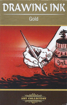 Künstler-Zeichentusche 20g gold