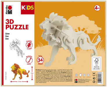 Marabu KiDS 3D Puzzle Löwe