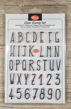 Clear stamps Silikonstempel "Alphabet modern" 14 x 18 cm