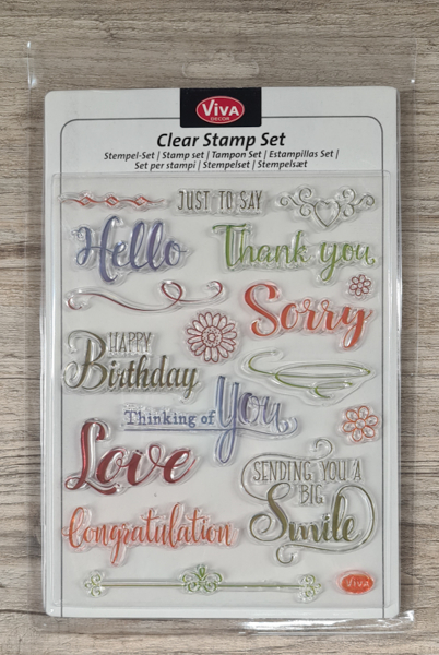 Clear stamps Silikonstempel Just to say 14 x 18 cm