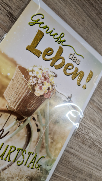 Karte - "Genieße das Leben - Zum Geburtstag" (KE)