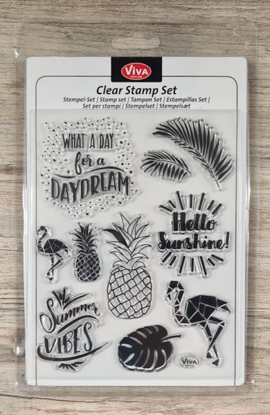 Clear stamps Silikonstempel Sommerstimmung 14 x 18 cm
