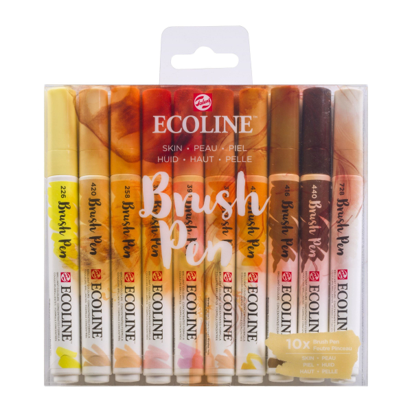 ECOLINE brushpen - set of 10 - Orange