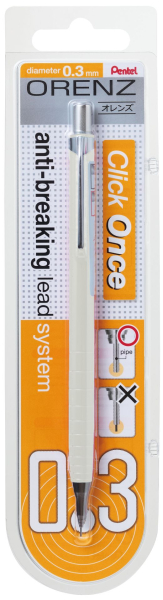 Orenz Druckbleistift Verpackung weißes Gehäuse
