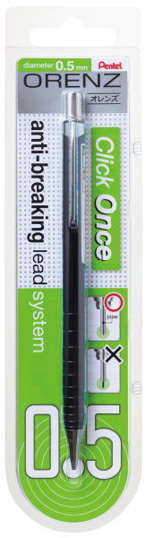 Orenz mechanical pencil package black casing