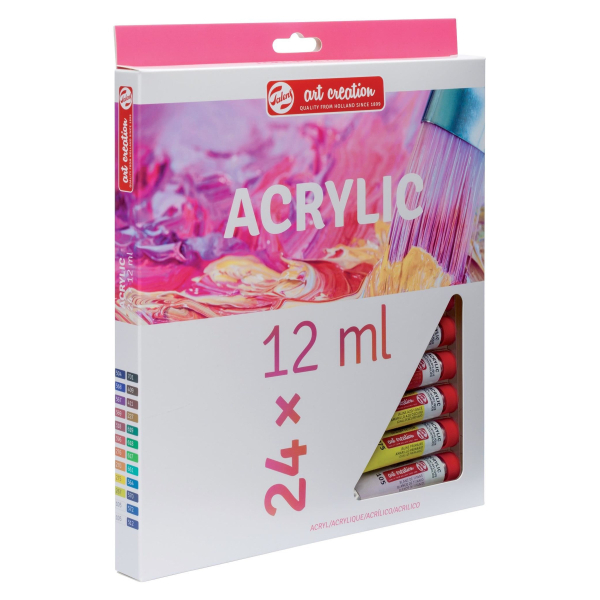 Acrylfarbe 24er Set, Mehrfarbig