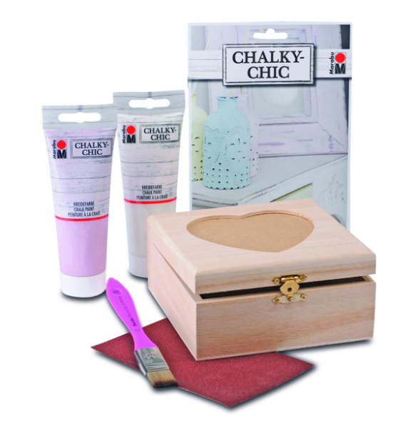Marabu Chalky-Chic Kreidefarbe Set „Vintage Box“