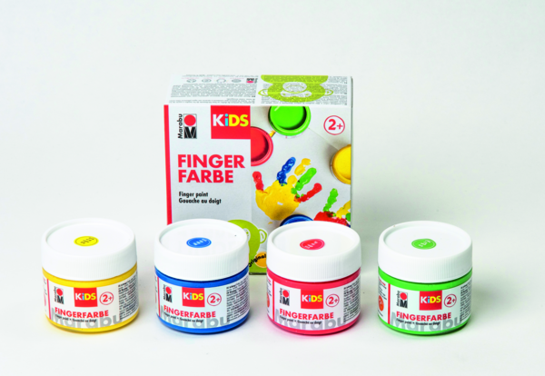 Marabu KiDS Fingerfarbe 4ER-SET, 4 X 100 ML