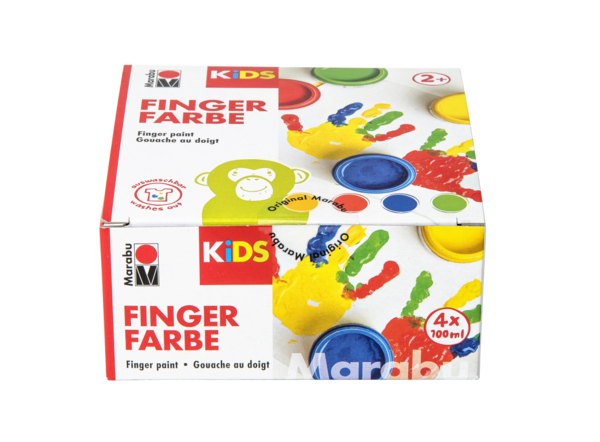 Marabu KiDS Fingerfarbe 4ER-SET, 4 X 100 ML