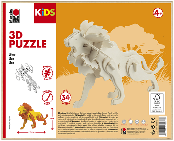 Marabu KiDS 3D Puzzle Lion