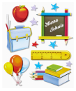 Hobbyfun 3D Sticker XXL, Bogen 30 x 30 cm  - Schule II